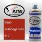 Preview: Saab, Talladega Red, 219: 400ml Sprühdose, von ATW Autoteile West.